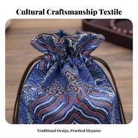 Multipurpose Chinese Silk Pouch Reusable Silk Brocade Pouch Assorted Colors and Designs for Collectors, Women, Home Storage, Travel, Parties