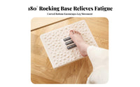 Adjustable Angled Footrest Non-Slip Foot Stool Massaging Surface for Gaming