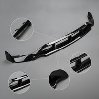 Front Bumper Lip Splitter Glossy Black Car Body Kit Anti-Scratch