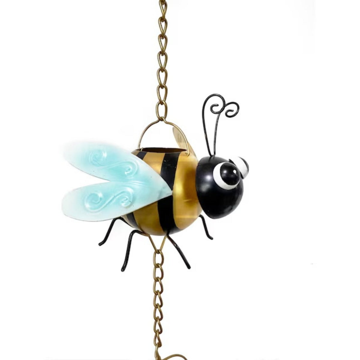 Bee Rain Chain Easy to Install Bee Hanging Decor for Outdoor