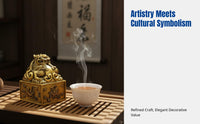 Brass Four Sacred Beasts Figurine, Chinese Mythology, Desktop, Living Room, Office Decor