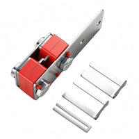 Compact Plastic Steel Strapping Slitter Silver and Red Handheld Strap Cutter