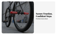 2 Pieces Bike Spindle Pegs Sturdy Duty Aluminum Bike Pegs Cycle Rear Footrests Anti-Slip Surface Foot Peg Knurled Grip