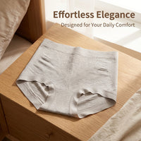 Womens Boxers Underwear with Seamless Design for Daily Wear, Breathable Viscose Fiber Ladies Boyshort Active with Soft Lining