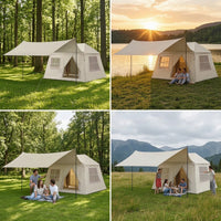 Quick Setup Inflatable Tent with Canopy Waterproof Inflatable Tent Weatherproof Large for Backyard