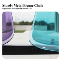 Colorful Options 3-Seater Transparent Bench Modern Design Gang Seating Bench Easy to Clean Long Seat Weather-Resistant for Event Planners, Property Managers, Business Owners, Parks, Outdoor Cafes, Waiting Areas, Shopping Malls