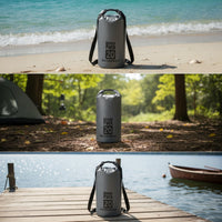 Waterproof Bag with Shoulder Straps Lightweight Roll-Roll-Top Seal Bag Heavy-Duty for Kayakers, Swimmers, Kayaking, Boating, Camping