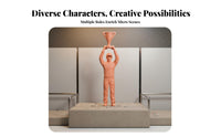 1/64 Miniature Scale Racer Figure Paintable Champagne Festivity Figure Miniature Cameraman Model Three-Dimensional Printed