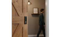 Sliding Door Lock Space-Saving Design Recessed Hook Lock Easy Installation Locking Sliding Door Handle for Office