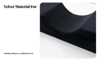 Breathable & Skin-Friendly Eyelash Extension Pillow Soft Velvet Cover U-Shaped Lash Pillow Side Pockets for Estheticians, Spas, Home Studios