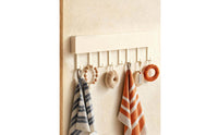 No-Drill Option over Door Hook Rack Space Saving over the Door Hook Versatile Installation Wall Mounted Coat Rack Heavy Duty for Renters, Students, Bedroom, Entryway, Closet, Bathroom