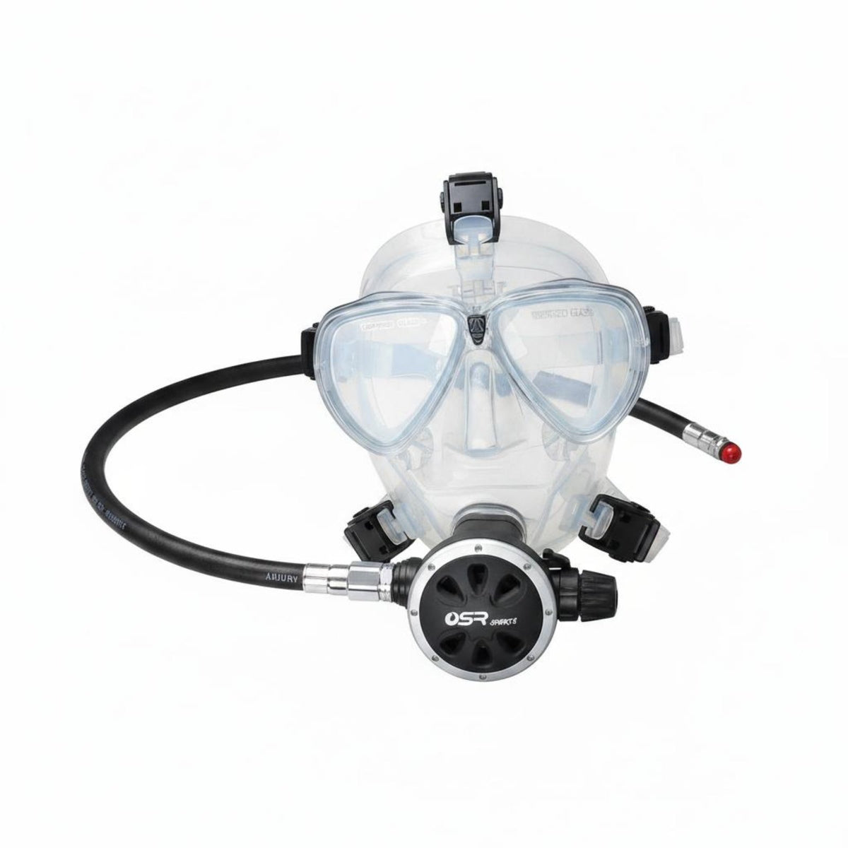 Scuba Full Facial Covering Adjustable Strap Silicone Full Facial Covering Wide View Outdoor Athletic Gear for Underwater Assistance