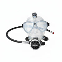 Scuba Full Facial Covering Adjustable Strap Silicone Full Facial Covering Wide View Outdoor Athletic Gear for Underwater Assistance