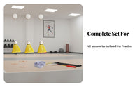 Badminton Bounce Practice Tool Play At Home Bounce Badminton Practice Set Elastic Rope Shuttlecock Practice Tool Adjustable