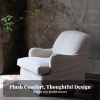 Wabi-Sabi aesthetic 3-Seater Sofa Removable and cleanable Cover Couch Minimalist Design Lounge Seating Easy to Clean for Apartment Dwellers, Hospitality Business Owners, Living Room, Small Spaces, Guest House, Bedroom