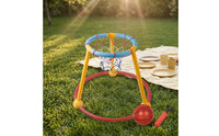 Freestanding Water Basketball Set with Pump Colorful Pool Basketball Hoop Portable for Family