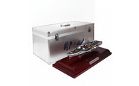 1:700 Aircraft Carrier Model with Carrying Case Alloy-Style Scale 1:700 Aircraft Carrier Model Detailed for Showcase Shelving