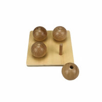 Hand-Eye Coordination Object Permanence Box Fine Movement Skills Wooden Ball Drop Toy Focus Training Toddler Coin Box Toy Polished and Burr-Clear for Toddlers, Infants, Home, Preschool, Daycare