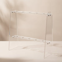 Champagne Flute Stand Tabletop Champagne Flute Holder Acrylic Stand with Two Tiers Easy Assembly Glassware Thick