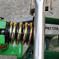 Folding Bike Shock Coil Metal Rear Shock Absorber Coil Cycling Parts Durable Alloy Material