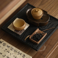 Portable Tea Set High Temperature Resistant Travel Tea Set Traditional Type Travel Teapot with Cup for Journeyers, Outdoor, Office
