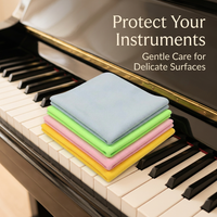 Extra Large Microfiber Cleaning Cloths, Super Absorbent Dust Cloths, Thickened Instrument Polishing Cloth, Colorfast Microfiber Cleaning