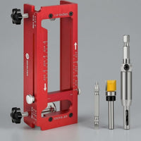 Easy to Use Door Hinge Router Jig Accurate Alignment Hinge Mortising Template Adjustable Mortising Jig Clamp Knobs for Woodworking