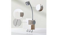 Hair Dryer Holder with Adjustable Arm Universal Hair Dryer Organizer for Bathroom, Vanity