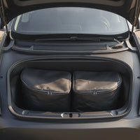 2 Pieces Front Trunk Storage Bag Soft-Sided Front Storage Compartment Organizer Easy to Wipe Insulated Bag with Zipper for Drivers