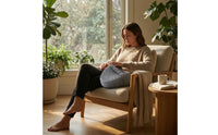 Contoured Heart Shaped Pillow Zippered Memory Foam Pillow Ergonomic Removable for Women, Floor Lounging