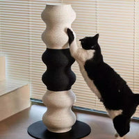 Cow Print Cat Scratching Post, Vertical Paper Rattan