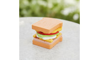 Wooden Sandwich Toy Stacking Pretend Sandwich Set Compact Educational for Young Children