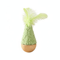 Tumbler Cat Toy With Bell Feather Wobble Toy Promotes Exercise Cat Teaser Rod for Cats, Kittens