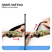 All-Steel Buckle Child Seat Mounting Strap High-Strength Strapping Electric Scooter Seat Fastener Heavy Duty for Parents, Motorcycle