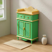 Miniature Footwear Storage Realistic Detail 1:12 Scale Dollhouse Cabinet Functional Opening Doors Model Building Supply for Hobbyists