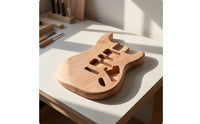 Guitar Body with Pre-Cut Cavities Ready to Finish Guitar Body Blank Customizable for Luthiers