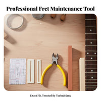 DIY Repair Fret Dressing Tool Long-Lasting Material Guitar Fret Polishing Kit for Guitarists, Musicians, Workshop, Home