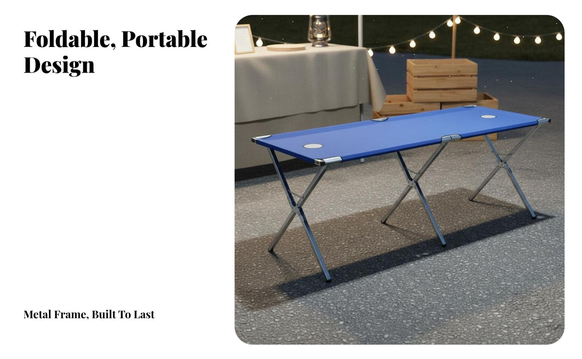Foldable Design Portable Market Stall Cart Sturdy Folding Vendor Table with Wheels Heavy Duty Frame Mobile Vendor Display Table Multi-Functional for Street Vendors, Exhibitors, Small Business Owners, Farmers Markets, Outdoor Events, Festivals, Trade Shows