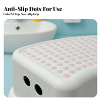 Anti-Slip adaptable Low Stool Lightweight slim Stability Step space-saving Footrest Sturdy Construction for Children, Office Workers, Bathroom, Under Desk, Kitchen, Living Room