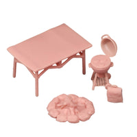 4 Pieces 1/64 Scale Barbecue Scene Collectible Miniature BBQ Set Decorative Diorama Accessory for Hobbyists, Collectors