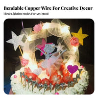 Battery-Powered light-emitting diode light strand light soft cream illumination House Decoration for Parties, confectioners