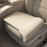 Non-Slip Base Car Seat Leg Rest Cushion Perforated Snap-on Car Seat Leg Rest Leather-Like Under-Thigh Support Cushion Contoured