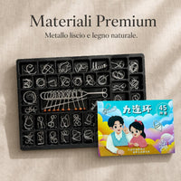 24-Piece Interlocking Puzzle Set Brain Teaser Toy for Kids and Adults