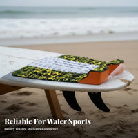Surfboard Traction Pad Geometric Pattern D Closed-Cell Foam Deck Pad Closed-Cell Foam Deck Grip Shock Absorbing