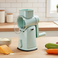 Hand Crank Vegetable Shredder Interchangeable Rotary Grater Easy to Use