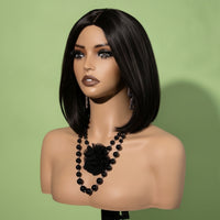 Mannequin Head with Shoulders Bald Headpiece Display Stand Smooth for Salons