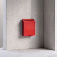 Wall Mount Mailbox Compact Mailbox with Slanted Cover Weather Resistant Wall-Attached Letterbox for Porch