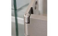 No-Drill Frameless Glass Door Clamp 16 Mm Hole Spacing Hinged Glass Cabinet Clamp Self-Positioning Hardware Stable Fastening