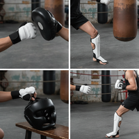 Taekwondo Half-Finger Hand and Foot Protector Set for Kids and Adults