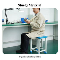 High Load-Bearing Anti-Static Work Stool Wear-Resistant Workshop Sewing Stool Solid Structure Commercial Furniture Rounded Corners for Students, Workers, Technicians, Factory, Hospital, School, Laboratory